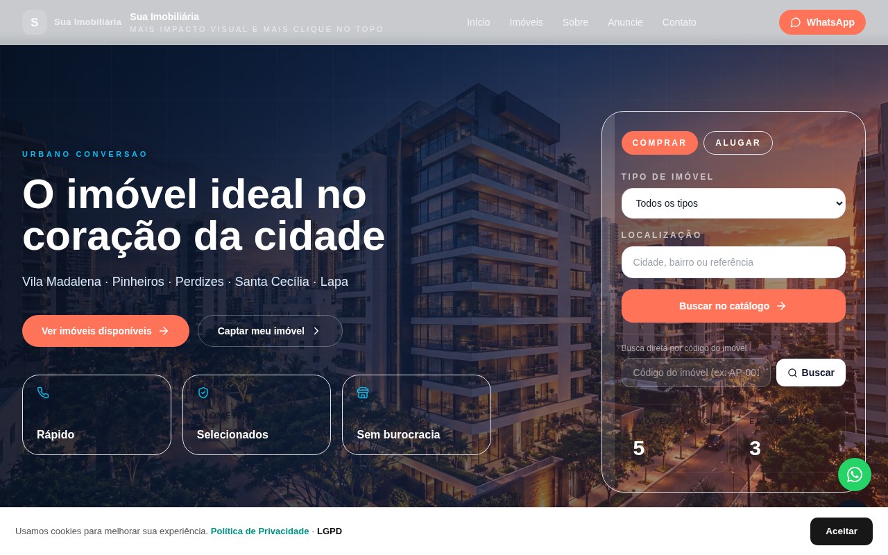 Modelo Urbano Conversão